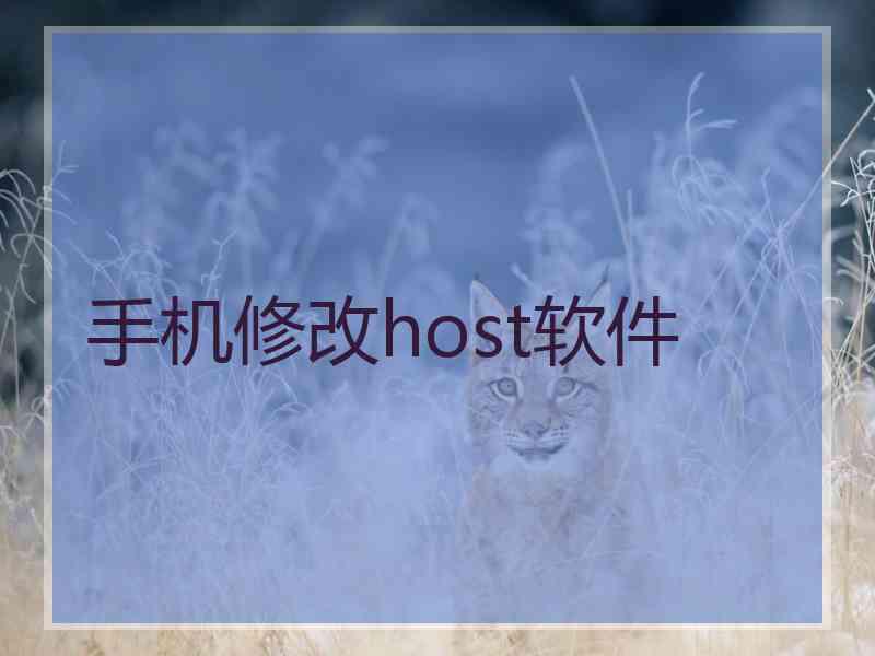 手机修改host软件