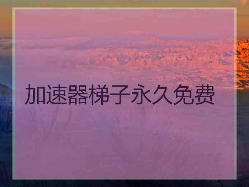 加速器梯子永久免费