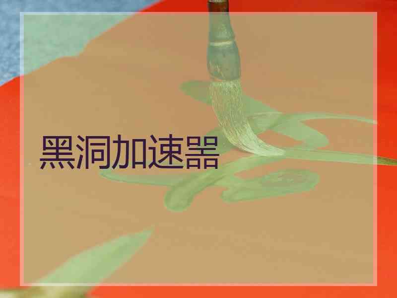 黑洞加速噐