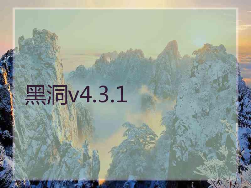 黑洞v4.3.1